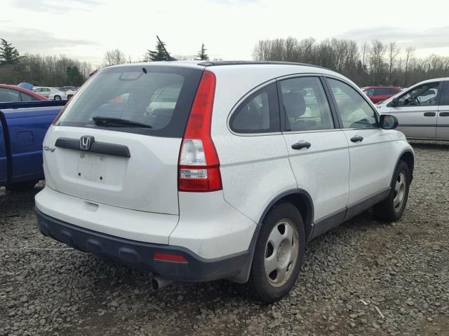 JHLRE48367C110092 - 2007 HONDA CR-V LX WHITE photo 4