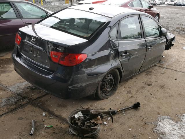 KMHDU46D59U597039 - 2009 HYUNDAI ELANTRA GL BLACK photo 4