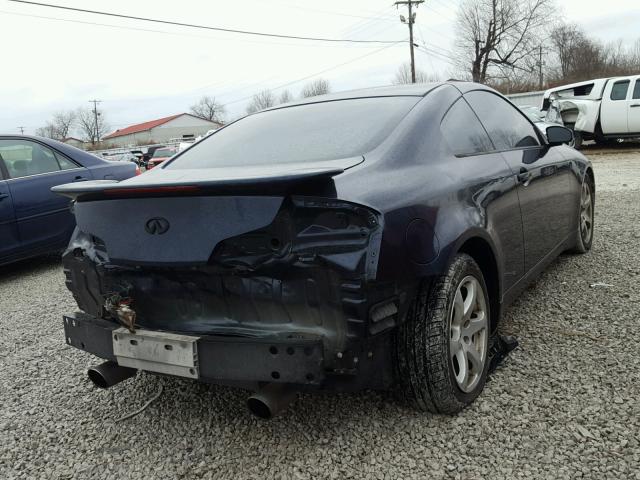 JNKCV54E54M300955 - 2004 INFINITI G35 BLUE photo 4