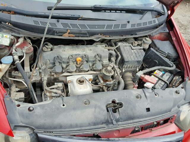 2HGFG12806H579365 - 2006 HONDA CIVIC EX Qırmızı foto 7