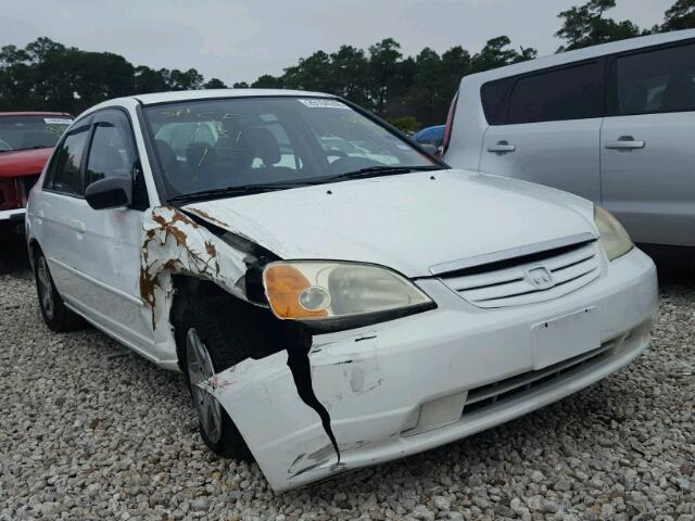 2HGES16593H623370 - 2003 HONDA CIVIC LX WHITE photo 1