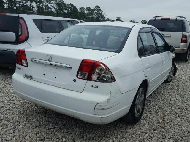 2HGES16593H623370 - 2003 HONDA CIVIC LX WHITE photo 4