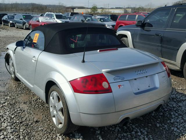 TRUUT28N411014618 - 2001 AUDI TT QUATTRO SILVER photo 3