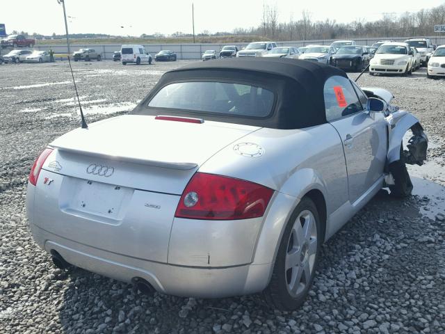 TRUUT28N411014618 - 2001 AUDI TT QUATTRO SILVER photo 4