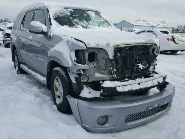 5TDZT34A82S076942 - 2002 TOYOTA SEQUOIA SR SILVER photo 1