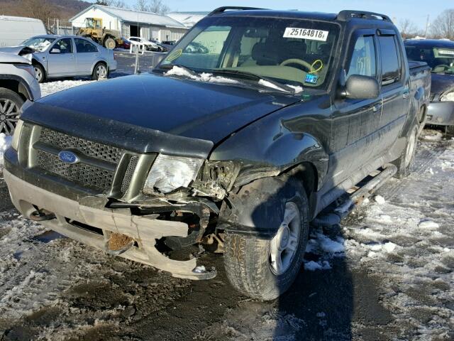 1FMZU77E82UB43937 - 2002 FORD EXPLORER S GREEN photo 2
