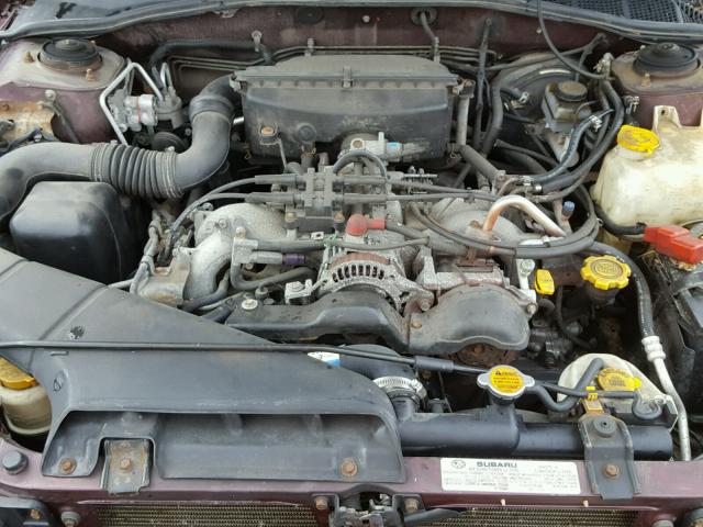 4S3BH6755Y7612672 - 2000 SUBARU LEGACY OUT BURGUNDY photo 7