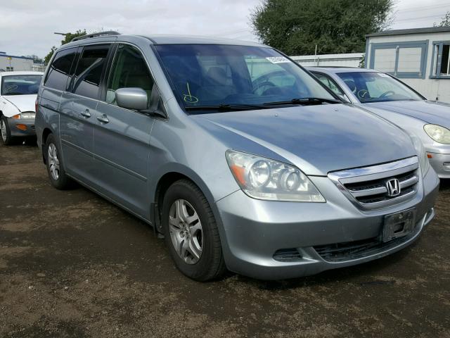 5FNRL38425B098433 - 2005 HONDA ODYSSEY EX GRAY photo 1