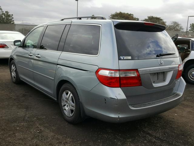 5FNRL38425B098433 - 2005 HONDA ODYSSEY EX GRAY photo 3