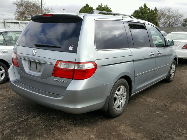 5FNRL38425B098433 - 2005 HONDA ODYSSEY EX GRAY photo 4