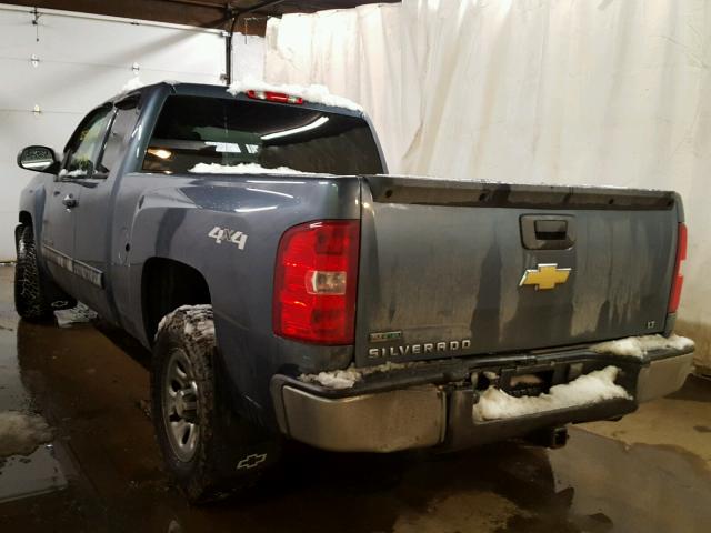 1GCRKSEA4BZ144048 - 2011 CHEVROLET SILVERADO BLUE photo 3