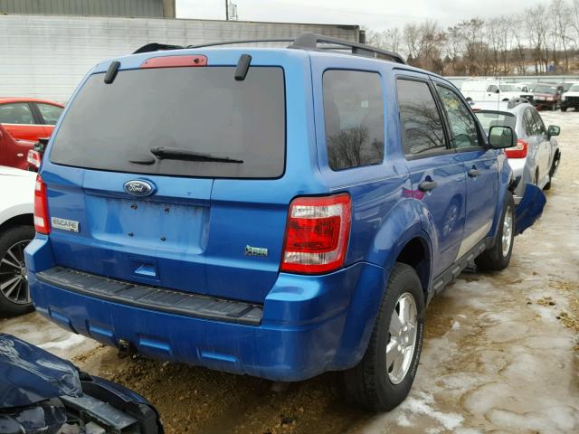 1FMCU9D79CKC28287 - 2012 FORD ESCAPE XLT BLUE photo 4