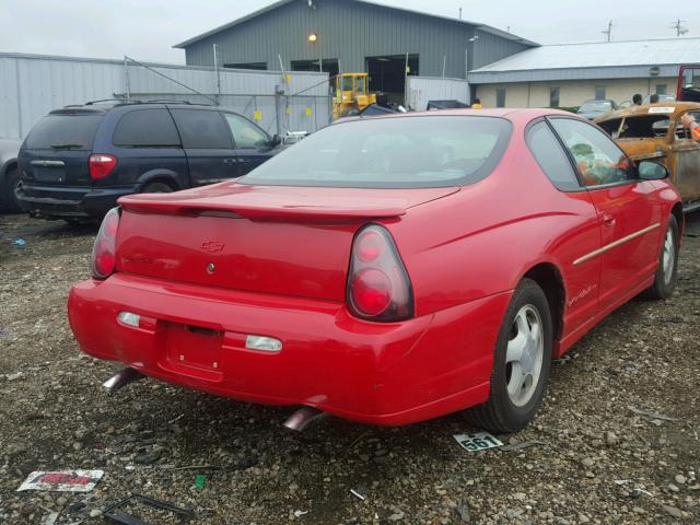 2G1WX12K639299703 - 2003 CHEVROLET MONTE CARL RED photo 4