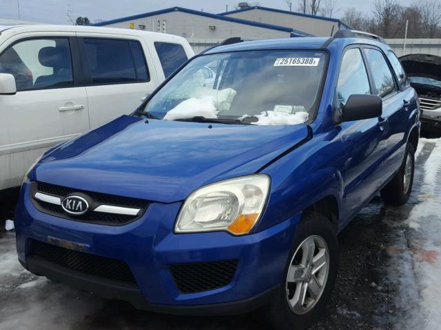 KNDJE723497555754 - 2009 KIA SPORTAGE L BLUE photo 2