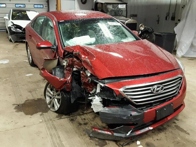 5NPE24AF8GH364285 - 2016 HYUNDAI SONATA SE RED photo 1