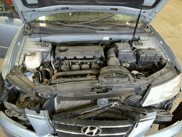 5NPEU4AC3AH626317 - 2010 HYUNDAI SONATA SE BLUE photo 7