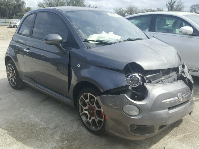 3C3CFFBR3CT358067 - 2012 FIAT 500 SPORT GRAY photo 1