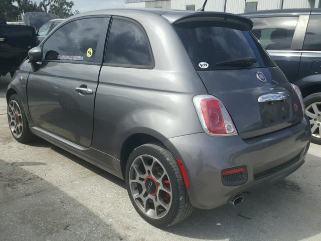 3C3CFFBR3CT358067 - 2012 FIAT 500 SPORT GRAY photo 3