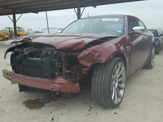 2C3LA63H57H825380 - 2007 CHRYSLER 300C MAROON photo 2