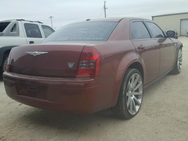 2C3LA63H57H825380 - 2007 CHRYSLER 300C MAROON photo 4