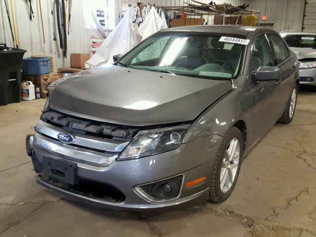 3FAHP0JA9CR203940 - 2012 FORD FUSION SEL GRAY photo 2