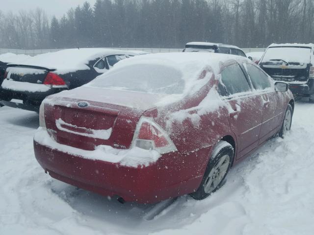 3FAFP07176R245056 - 2006 FORD FUSION SE RED photo 4