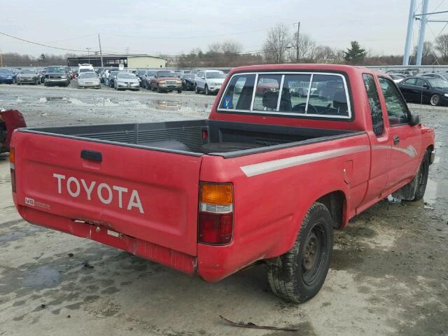 JT4VN93D4P5038676 - 1993 TOYOTA PICKUP 1/2 RED photo 4