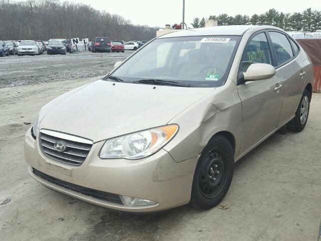 KMHDU46DX8U568537 - 2008 HYUNDAI ELANTRA GL BEIGE photo 2