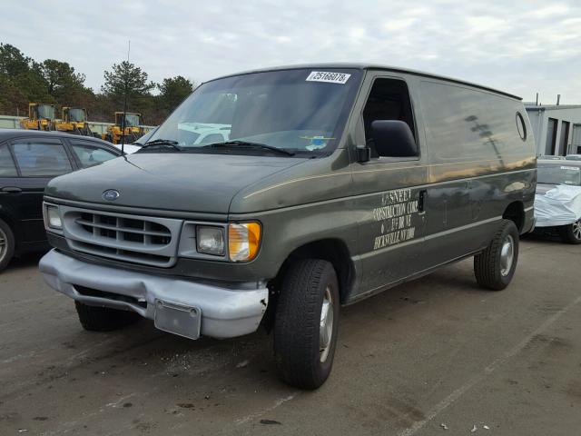 1FTNE24222HA55553 - 2002 FORD ECONOLINE GREEN photo 2