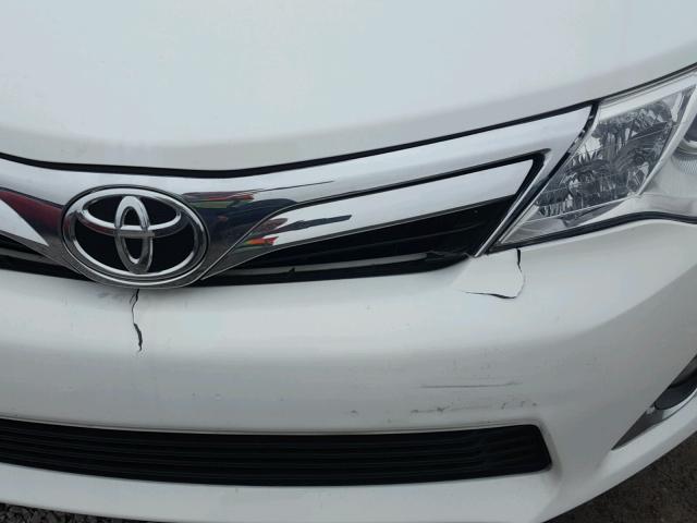 4T4BF1FK6DR277130 - 2013 TOYOTA CAMRY L WHITE photo 9