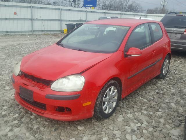 WVWAR71K87W123538 - 2007 VOLKSWAGEN RABBIT RED photo 2