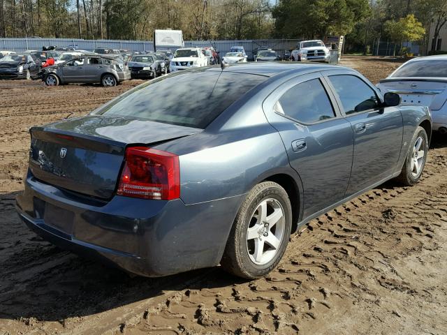 2B3KA43GX8H246553 - 2008 DODGE CHARGER BLUE photo 4