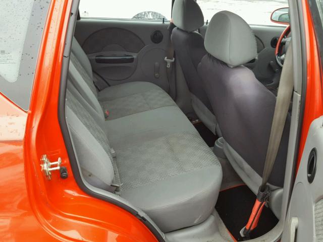 KL1TD626X5B503012 - 2005 CHEVROLET AVEO BASE RED photo 6