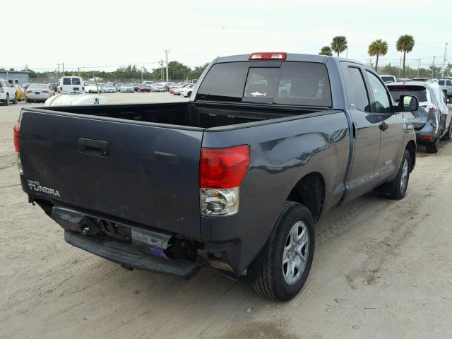 5TFRV54187X028459 - 2007 TOYOTA TUNDRA DOU BLUE photo 4