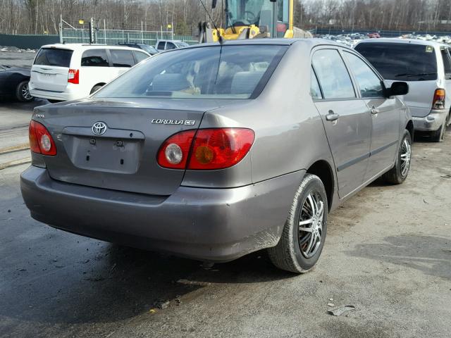 2T1BR32E43C015846 - 2003 TOYOTA COROLLA GRAY photo 4