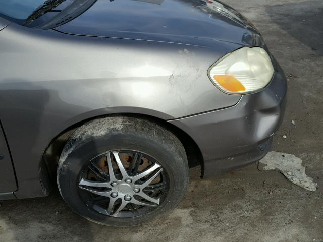 2T1BR32E43C015846 - 2003 TOYOTA COROLLA GRAY photo 9