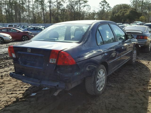 2HGES16575H611480 - 2005 HONDA CIVIC LX BLUE photo 4