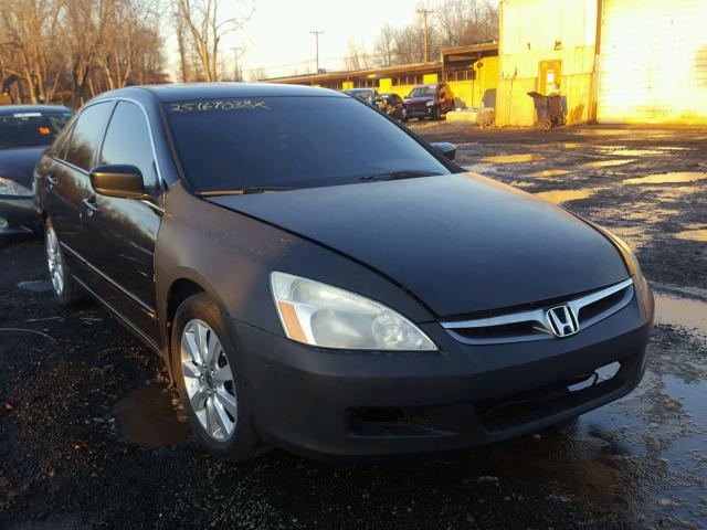 1HGCM66536A066666 - 2006 HONDA ACCORD EX BLACK photo 1