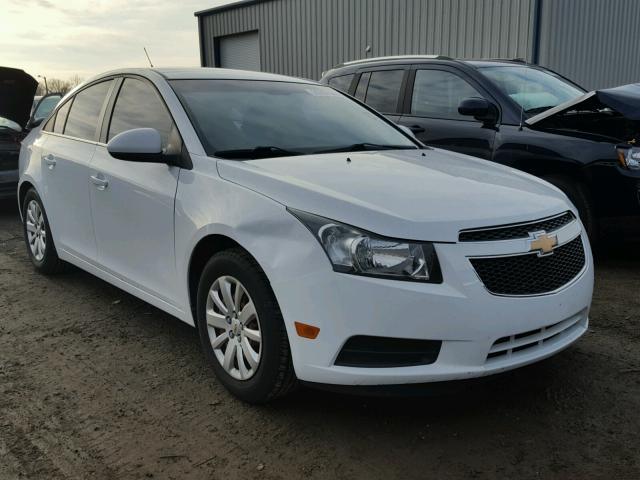 1G1PF5S92B7119127 - 2011 CHEVROLET CRUZE LT WHITE photo 1