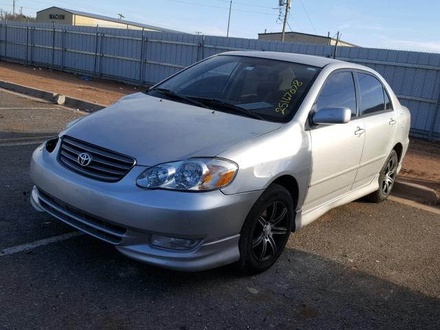 1NXBR32E43Z179838 - 2003 TOYOTA COROLLA CE SILVER photo 2