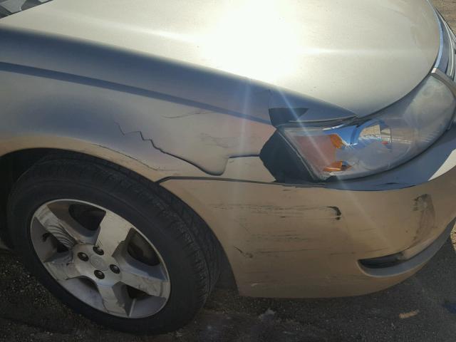 1G8AL58F27Z113594 - 2007 SATURN ION LEVEL GOLD photo 10