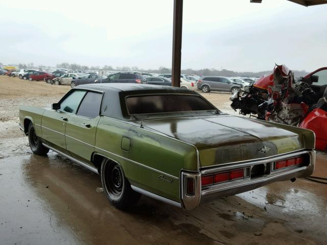 2Y82A872114 - 1972 LINCOLN CONTINENTA GREEN photo 3