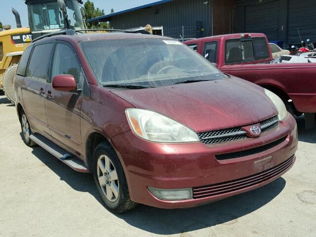 5TDZA22C14S196492 - 2004 TOYOTA SIENNA XLE RED photo 1