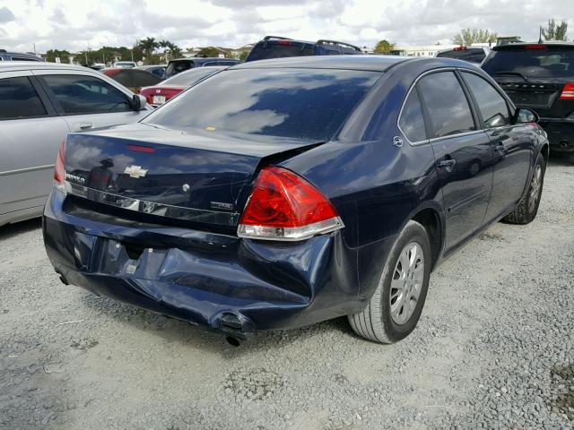 2G1WS583681247158 - 2008 CHEVROLET IMPALA POL BLUE photo 4