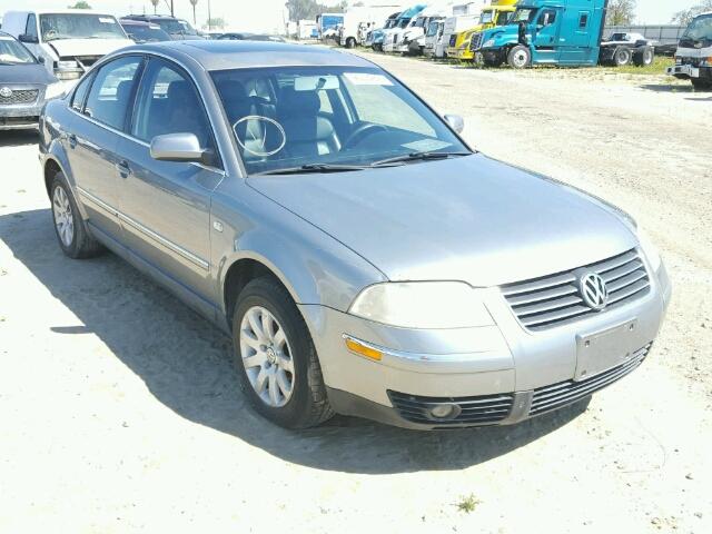 WVWPD63B91P104496 - 2001 VOLKSWAGEN PASSAT GLS GRAY photo 1