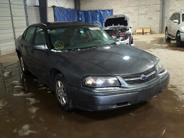 2G1WF52E849412931 - 2004 CHEVROLET IMPALA GRAY photo 1