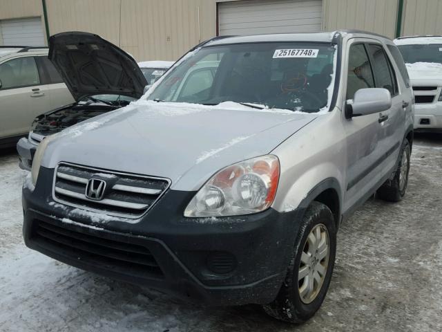 SHSRD78825U301787 - 2005 HONDA CR-V EX SILVER photo 2