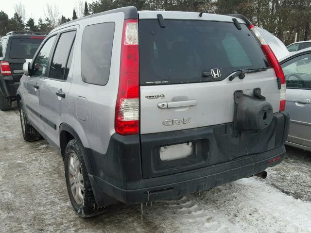 SHSRD78825U301787 - 2005 HONDA CR-V EX SILVER photo 3