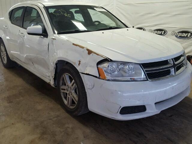 1C3CDZCB7CN193214 - 2012 DODGE AVENGER SX WHITE photo 9