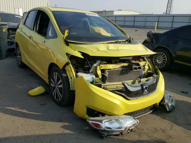 3HGGK5G86FM718161 - 2015 HONDA FIT EX YELLOW photo 1